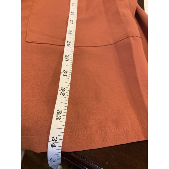 Byinns Casual Button Belted Wrap Shorts Romper Size M - Picture 6 of 9